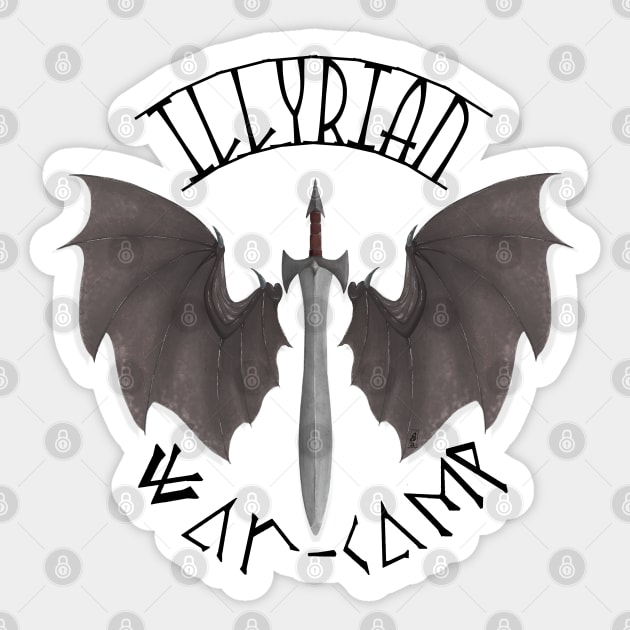 Illyrian War-Camp Sticker by SeaGalaxyBrain